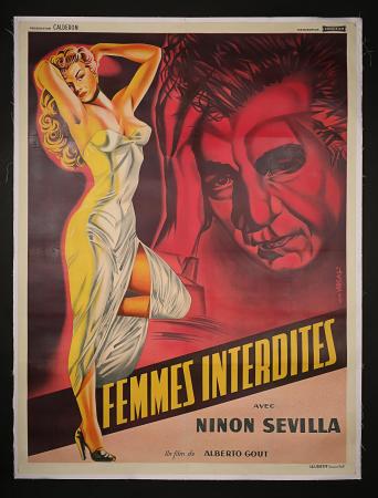 FEMMES INTERDITES AKA SENSUALIDAD (1951) - French Grand Affiche