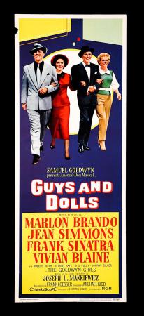 GUYS AND DOLLS (1955) - US Insert Poster