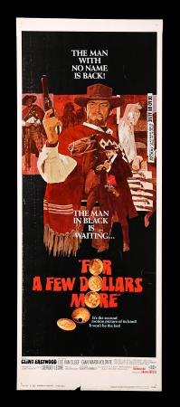 FOR A FEW DOLLARS MORE (1967) - US Insert Poster