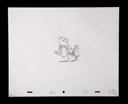 THE SNOWMAN (1982) - Rough Animation Cel